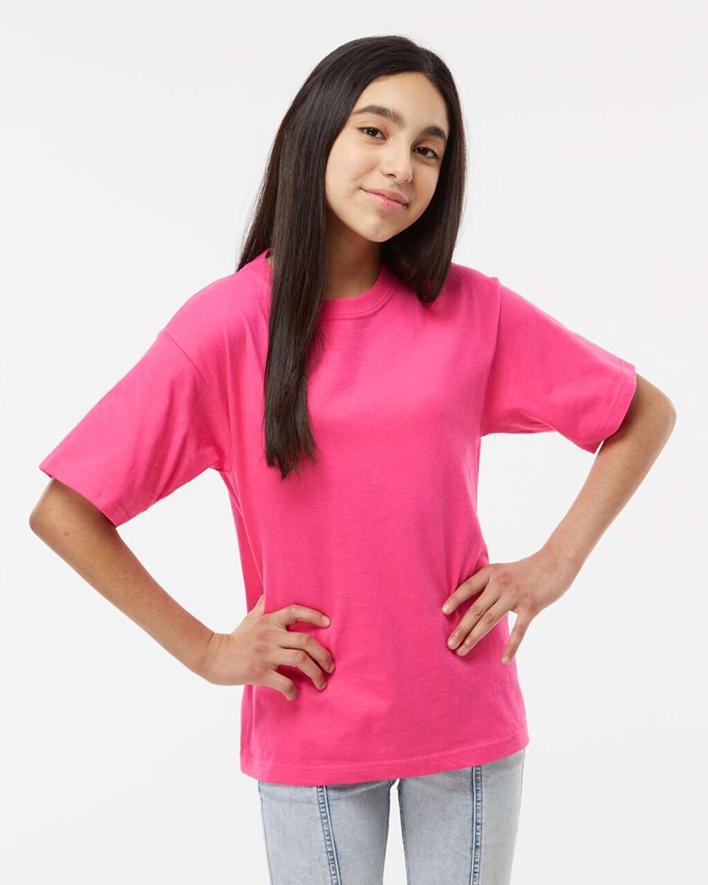 Youth Soft Touch Crewneck T-Shirt for School, Sports & Everyday Casual Wear